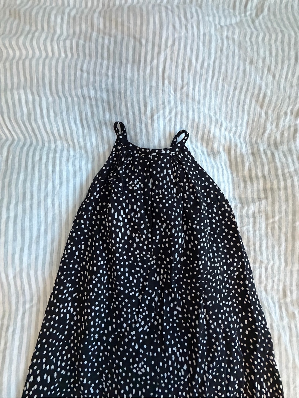 ALC Polka Dot Black & White Halter Dress - Picture 8 of 8